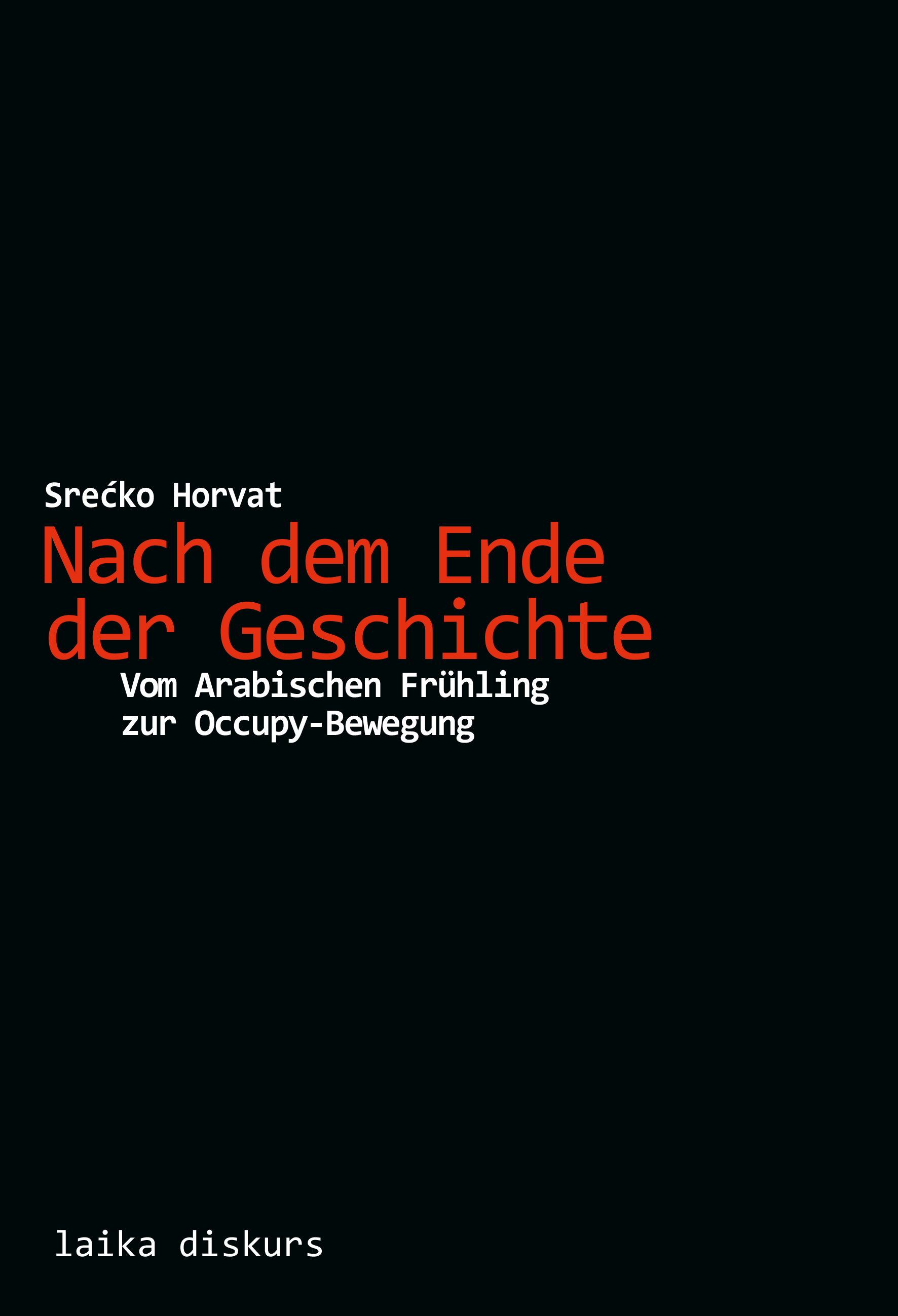 Srećko Horvat: Nach dem Ende der Geschichte Srećko Horvat: Nach dem Ende der Geschichte
