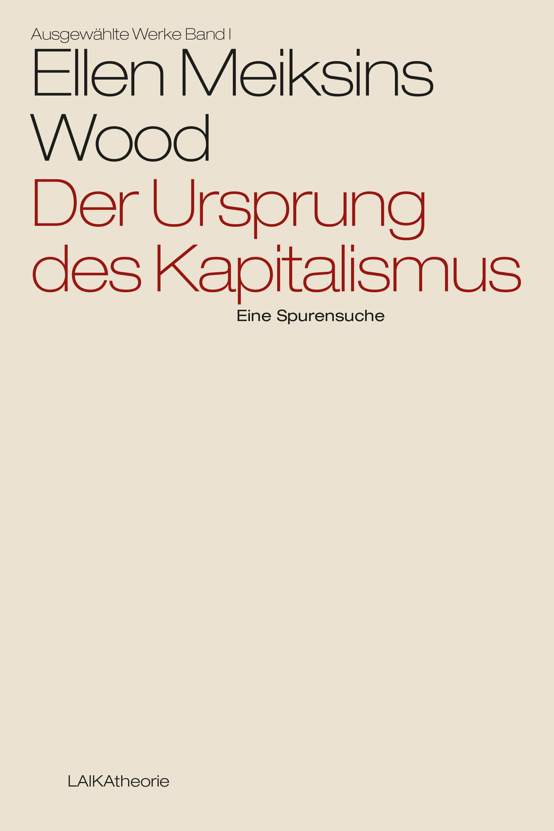 Ellen Meiksins Wood: Der Ursprung des Kapitalismus - Edition digital Ellen Meiksins Wood: Der Ursprung des Kapitalismus - Edition digital